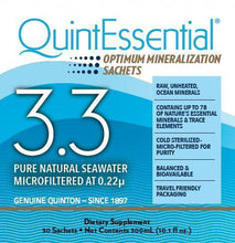 Load image into Gallery viewer, Quinton Hypertonic-Marine Plasma (30 Sachets) AKA QuintEssential 3.3 - EWOT