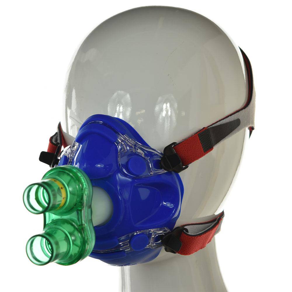 O2 Level Mask Blue XCEL O2 EWOT Oxygen Mask