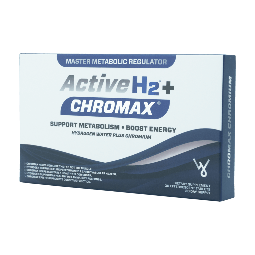 Active H2+ Chromax Hydrogen Water Tablets Plus Chromium Balance Your Metabolism and Activate Your Fitness with Dual
